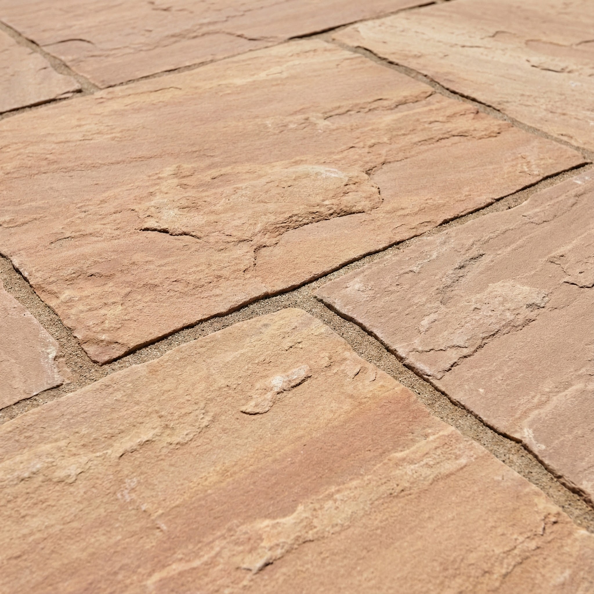 Flagstone paver patio